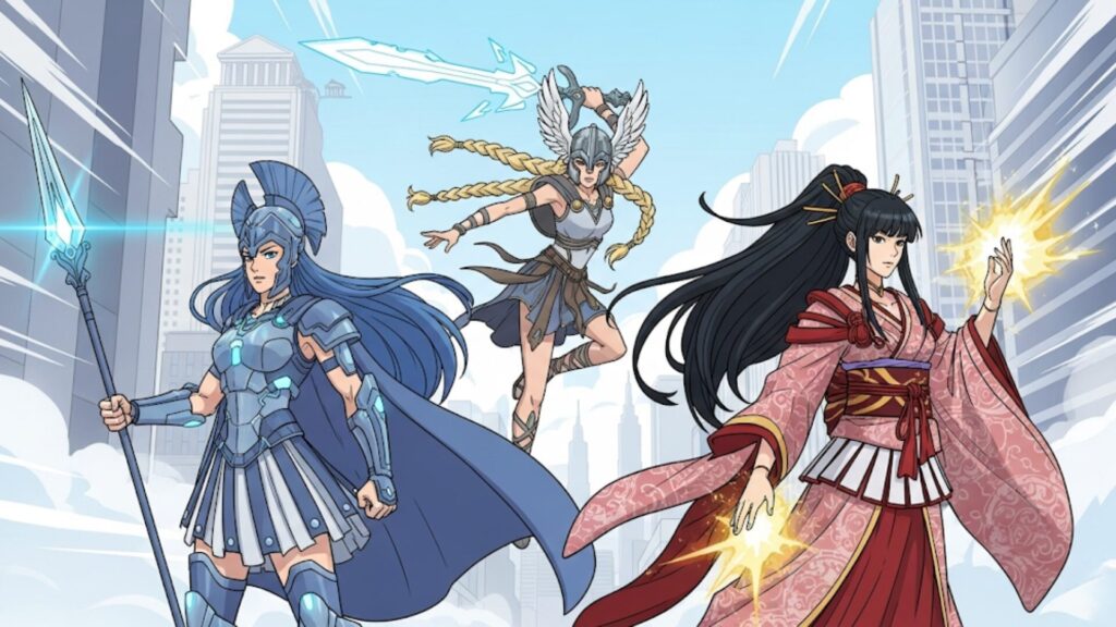 現代の漫画作品に登場する女神たち