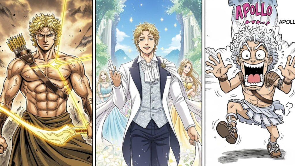 人気漫画で描かれるアポロンの姿