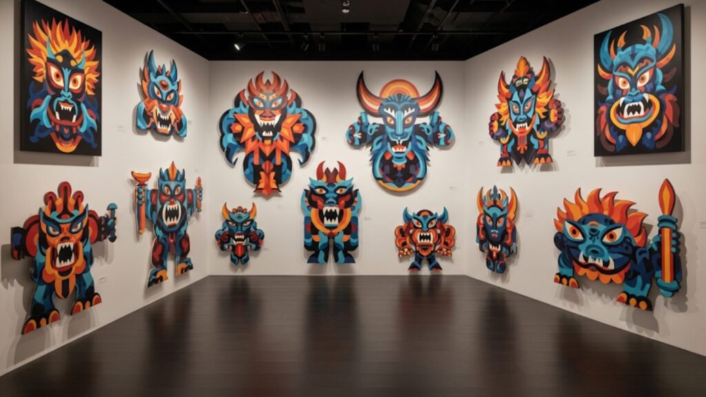 アートやインスタレーションの怪物たち