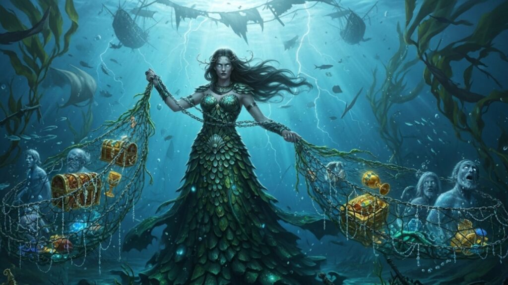 ラン：海の危険と富を支配する女神